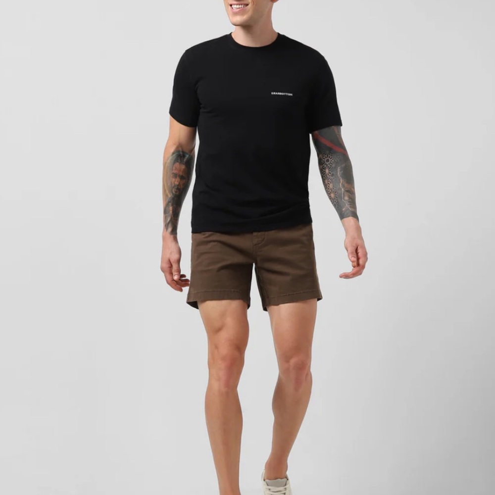 Men's Brown Casual Shorts 5.5” inseam
